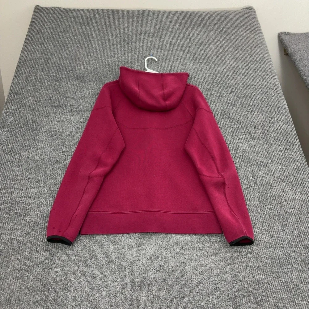 BC High Football Nike Full Zip Hoodie Mens L Maroon Cotton Tech Fleece Athletic